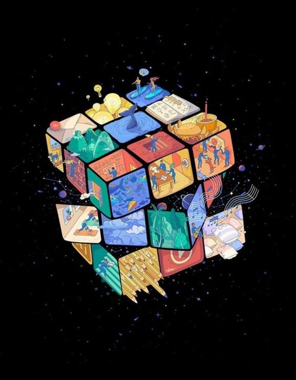 Trọng Sinh Mang Khối Rubik Không Gian Làm Ruộng Ở Mạt Thế